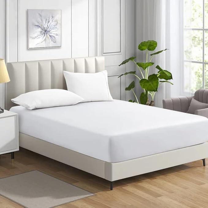 Night Zone Fitted Bed Sheet Non Iron Polycotton Soft Easy Care Percale 25cm Deep Pocket Fitted Sheet (King, Teal) - Image 11