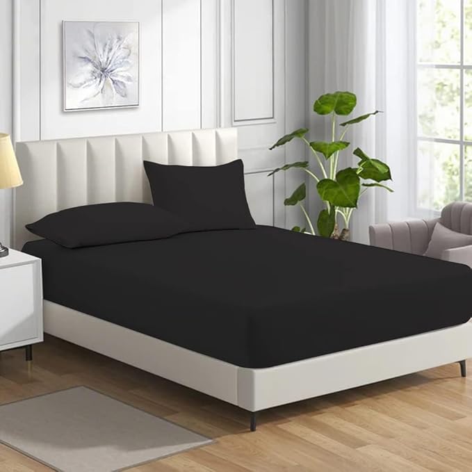 Night Zone Fitted Bed Sheet Non Iron Polycotton Soft Easy Care Percale 25cm Deep Pocket Fitted Sheet (King, Teal) - Image 10