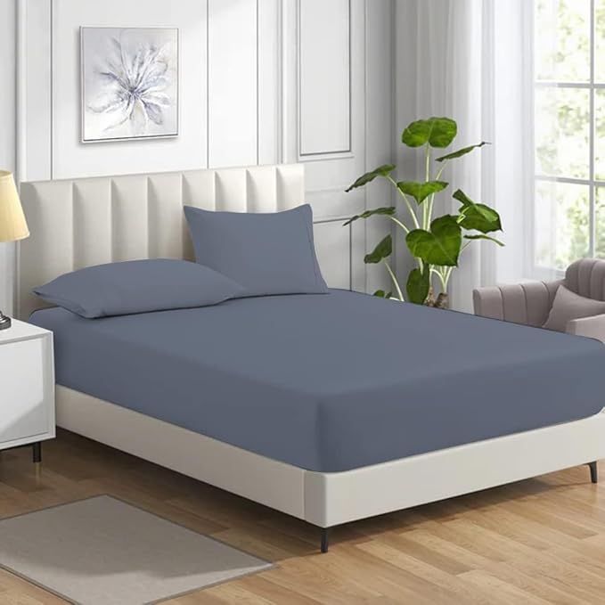 Night Zone Fitted Bed Sheet Non Iron Polycotton Soft Easy Care Percale 25cm Deep Pocket Fitted Sheet (King, Teal) - Image 14