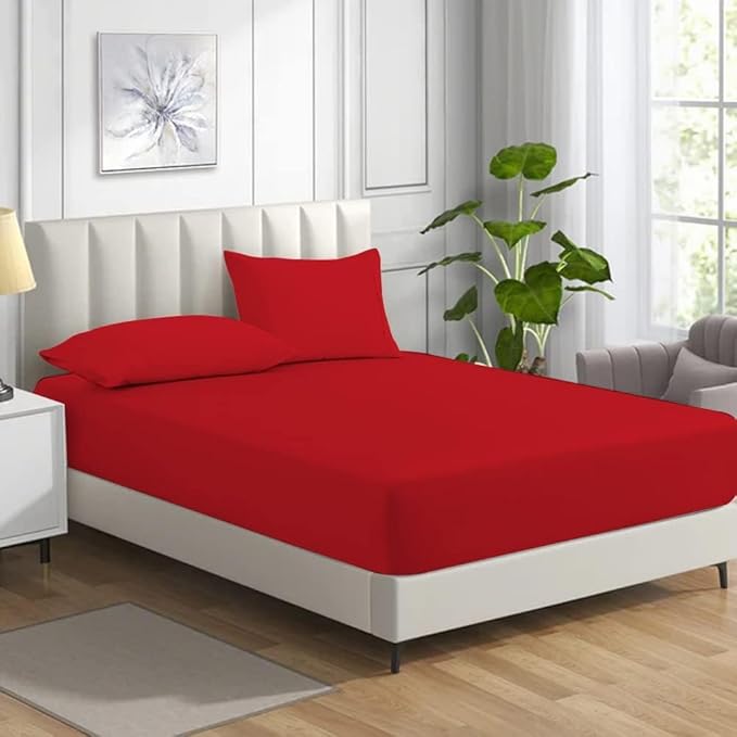 Night Zone Fitted Bed Sheet Non Iron Polycotton Soft Easy Care Percale 25cm Deep Pocket Fitted Sheet (King, Teal) - Image 9